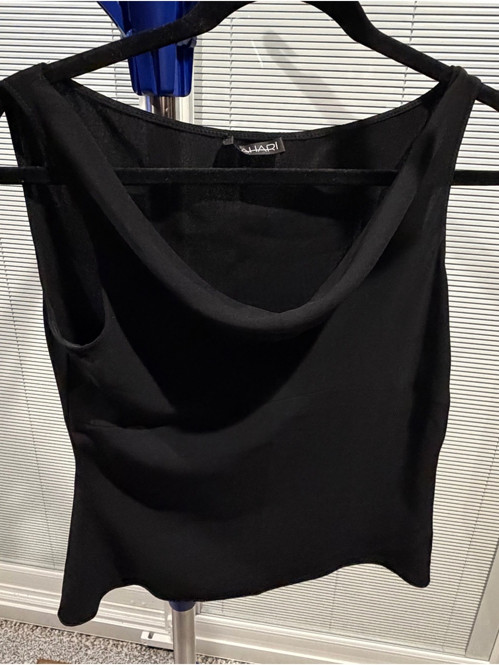 Tahari Black Scoop Neck Camisole